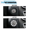 Bling Car Engine Start Stop Ignition Button Decoration Ring, Crystal