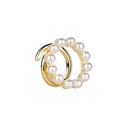 Avance Ear Cuff Pearl Gold Single Ear Non Hole Earrings for Women