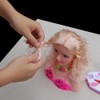 Makeup Pretend Playset for Children 17Pcs Hairdressing Styling Head Doll