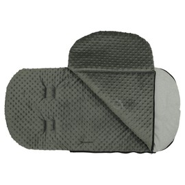 Universal Baby Stroller cosytoes Liner Buggy Dimple Fleece Footmuff Stone Grey (Charcoal)
