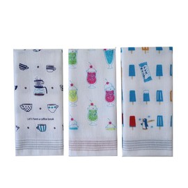 Contex: Towel Tenugui <612740-90>, Set of 3, Face Towel, Cloth Wash (Coffee Cup/White Bear Parlor/Popsicle)