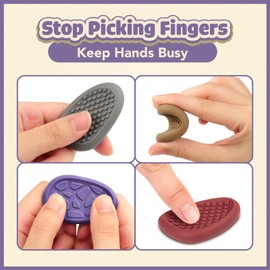 Fidget Toys Adults Sensory Stone: 8 Pack Texture Worry Stone for Kids Calming - Sensory Autism Toys for Anxiety Relief - Quiet Small Fidgets for Classroom Prizes