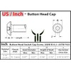 MonsterBolts - 5/16"-18 x 1 1/2" Button Head Socket Cap