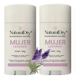 Desodorante Natural Mujer 24 H Sin Aluminio Lavanda Pack