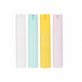 ROHIJALE 4Packs 30ml/1Oz Airless Plastic Pump Bottles Leak Proof Empty Lotion Bottles Travel Lotion Container Refillable Sample Bottle Skincare Containers for Shampoo Lotion Moisturizer Candy Colors