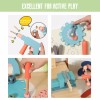KIDS TOYLAND Wooden Power Tool Workbench for Kids, Building Tools