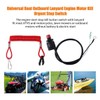 CGEAMDY Motorcycle Killswitch Reminder Cable, Universal Motorcycle Outboard Lawn Mower