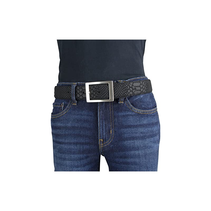 BELTINGER Python Embossed Belt with Double Buckle 4 cm |