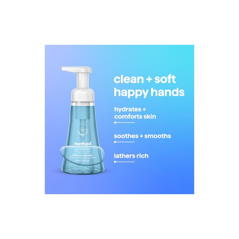 Method Foaming Hand Soap, Sea Minerals, Biodegradable Formula, 10 fl