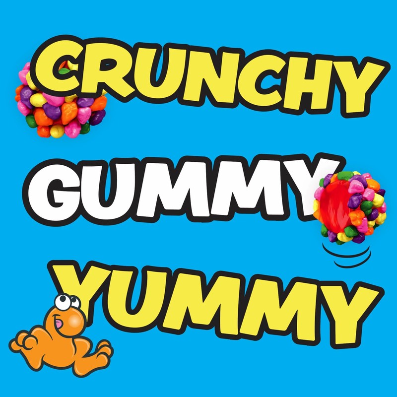 NERDS Gummy Clusters, Candy, Rainbow, Crunchy and Gummy, Back To