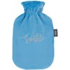 Fashy Hot Water Bottle 2.0 L with Fleece Cover with