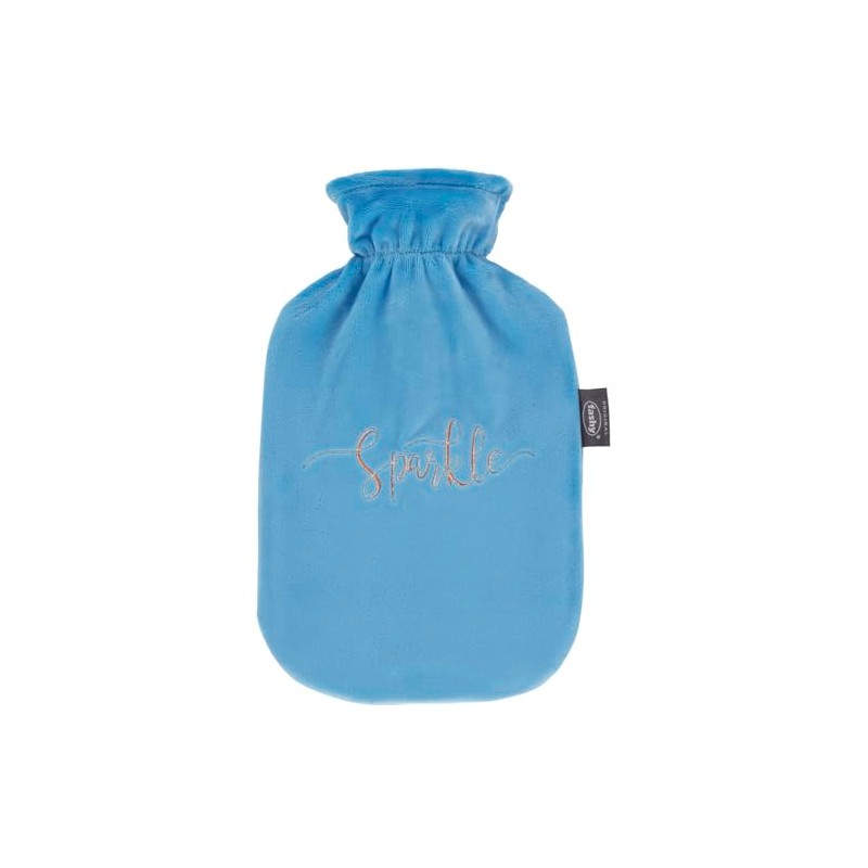 Fashy Hot Water Bottle 2.0 L with Fleece Cover with