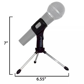 ChromaCast Super Lightweight Collapsible Desktop Microphone Stand | 2 PACK