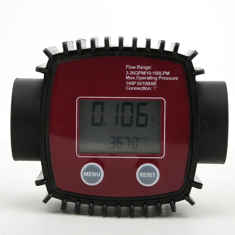 K25 1in Female Thread Flowmeter Digital Display Water Liquid Flow