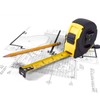 16Ft/5m Measuring Tape, Retractable Metric and Inches Steel Blade Tape