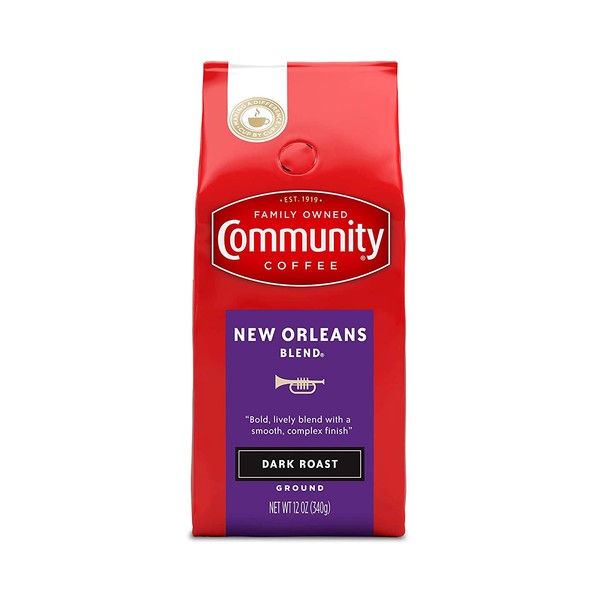 Community Coffee Premium Ground New Orleans Blend, Special Dark Roast, 12 Ounce
