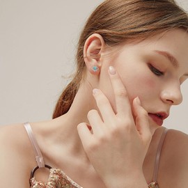 Evil Eye Stud Earrings 925 Sterling Silver Eye Turquoise Earrings Birthday Jewellery Gifts for Women Teens Girls, Sterling Silver