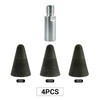 LOZLIN 4PCS Conical Diamond Grinding Wheel Bits 5/8-11 Thread Chamfer