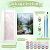KEYIFA Forest Mountains Paint by Numbers Adults, Painting by Numbers