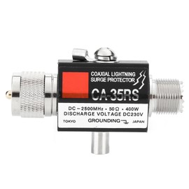 Walkie Talkie Antenna Arrestor Radio Repeater AntiThunder Antenna Surge Protector(CA35RS(MM to MF) )