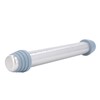Rolling Pin Dough Roller Stainless Steel with 4 Silicone Guide