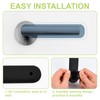 UFURMATE Door Handle Covers, 4Pcs Matte Black Silicone Door Handle