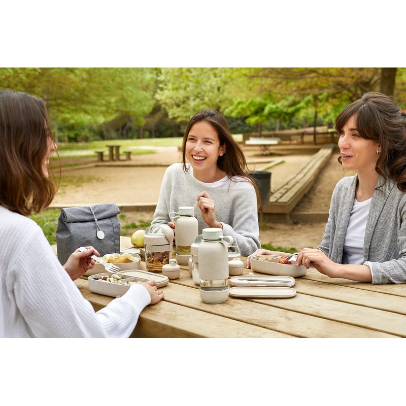 Lékué Jar to Go 400ml Organic, Beige, 400 ml