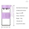 HENGFEI Glass Shaker Bottle for Protein Mixes,16oz Glass Shaker with