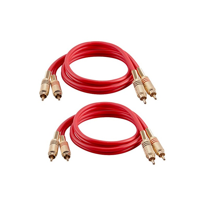 Seismic Audio - SAPRCA3-2 Pack de cables de conexión de