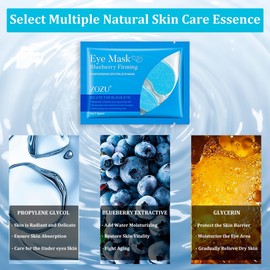 20 Pairs Crystal Collagen Under Eye Patches, Hydrating Under Eye Gel Pad, Under Eye Treatment Mask for Dark Circles, Puffy Eyes, Anti Wrinkle, Fine Lines, Skincare for Women and Men