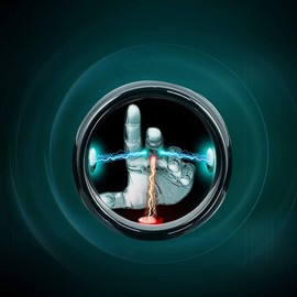 hecere Waterproof Ceramic NFC Ring, NFC Forum Type 2 215 496 Bytes Chip Universal for Mobile Phone, All-Round Sensing Technology Wearable Wide Surface Fasion Ring(7#)