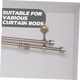 BESPORTBLE 4 Piezas Barra De Cortina Cortinas Vintage Accesorios Vintage Barras De Cortina Para Ventanas Barras De Remates De Barra De Ventana Tapas De Extremo De Barra De Cortina