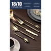 HODOQIAM 20-Piece Silverware Set, Stainless Steel Flatware Set for 4,