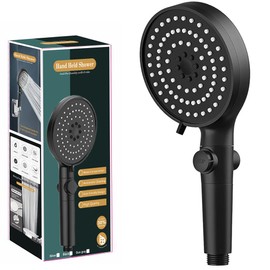 Wnddle Shower Head, Pressure Increasing Universal Shower Heads, Shower Head with Filter, Rain Shower Head Pressure Increasing, Water-Saving Shower Head High Pressure, Hand Shower with 5 Jet Types,