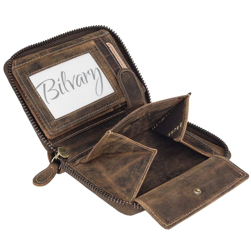 Greenburry Vintage Wallet, Dog Motif, Brown, Portrait Format, brown, Vintage