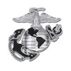 Marines Premium Anchor Black Chrome Auto Emblem