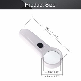 Othmro Magnifier 15X 35MM Small Magnifying Glass Handheld Magnifying Tool with Plastic Handle Lens Diameter 37mm