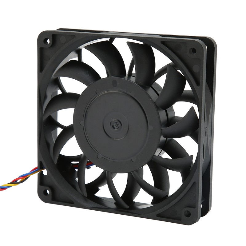 120mm Computer Case Fan Double Ball Bearing Support PMW Temperature