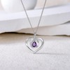 PARYFO Infinity Necklace for Women 925 Sterling Silver Birthstone Necklace