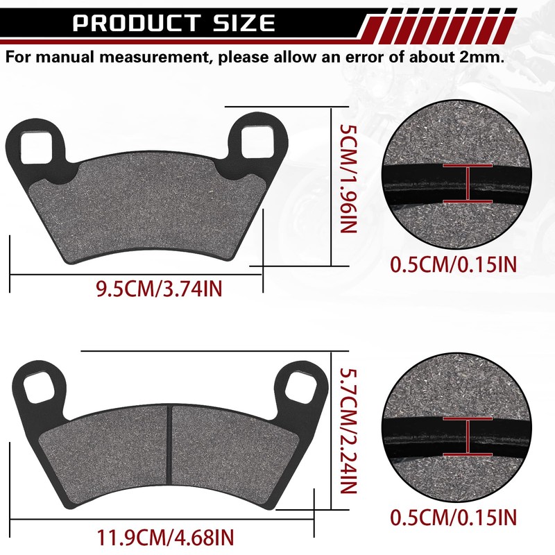 Lonsda Brake Pads for Polaris Ranger 570 700 900 800