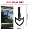 Suvnie 2 PCS Heart Shaped Handle Rings, Devil Heart Car
