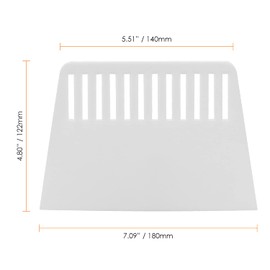 Plastic Putty Knife, 7 Inch Scraper Tool, Flexible Spackle Spreader Smoothing Tool for Paint, Wall Paper Treatment, Windshield, Drywall, Decals, Patching, Painting, White