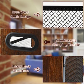 WBJKZJD Magazine Holder, Desktop Magazine Rack File Holder Organizer Rustic Storage Basket for Magazines, Books, Newspapers, Tablets (Large)