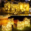 VOOKRY Solar Mason Jar Lights - 10 Pack 30 LED