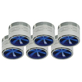Danco 10493 1.5 GPM Dual Thread Water Saving Faucet Aerator, Blue, Chrome
