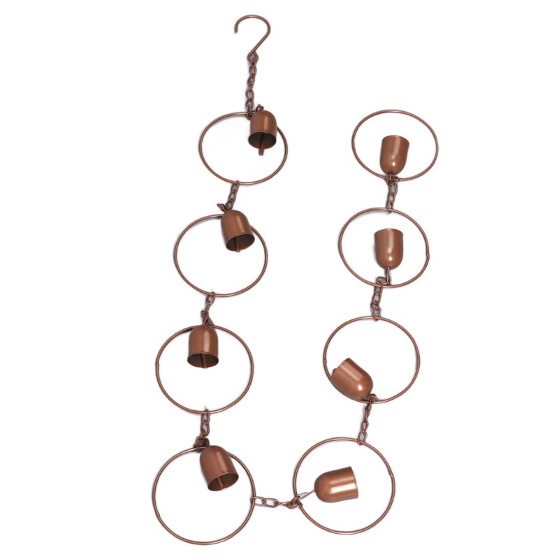 Hanging Rain Chime Metal Beautiful Sound Decorative Bell Shaped Rain