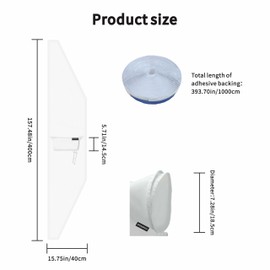 SPONDWILD 157"/400CM Portable AC Window Seal Kit - Air Conditioner Window Seal for Window Air Conditioner & Dryer, Waterproof Window Seal Kit, Easy Install for Push Out Windows