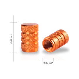 Tire Valve Stem Cap Cover - 12 Pack Tire Air Caps Metal with Plastic Liner Corrosion Resistant Leak-Proof for Car Truck Motorcycle SUV and Bike