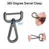 QUARKZMAN Pack of 4 Swivel Carabiner Hooks, 25 mm (1