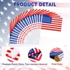 AUGSUN 40 Small American Flags on Stick and 50 Patriotic